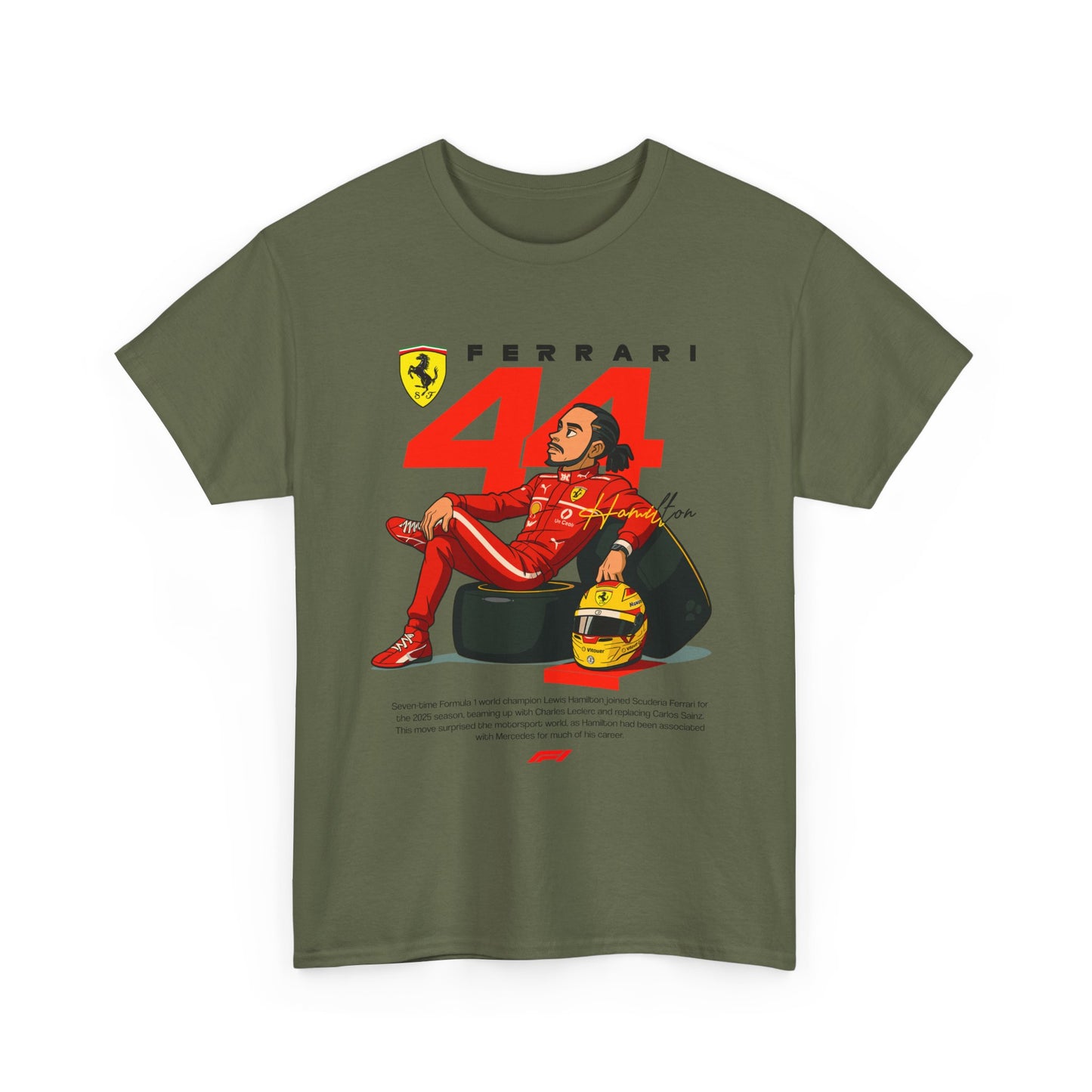 Ferrari 44 Hamilton Formula 1 Unisex Tee