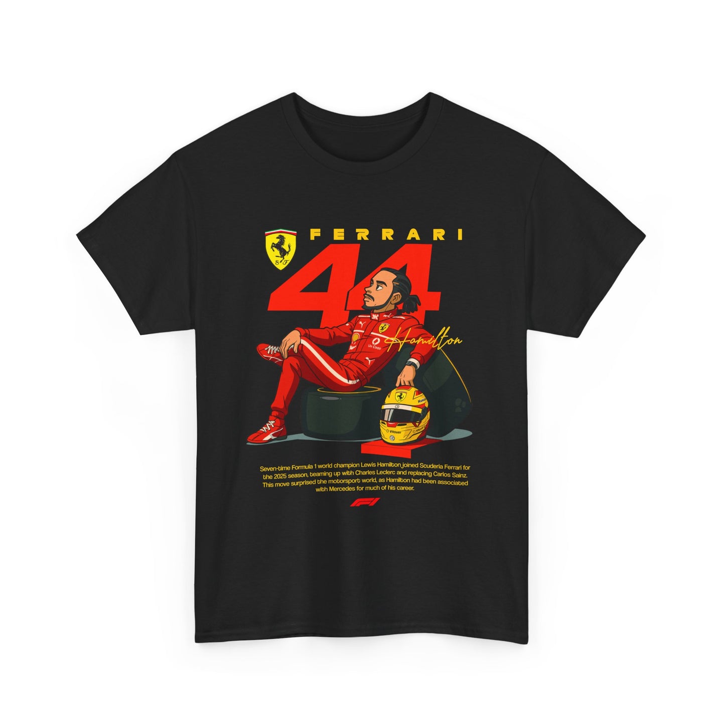 Ferrari 44 Hamilton Formula 1 Unisex Tee