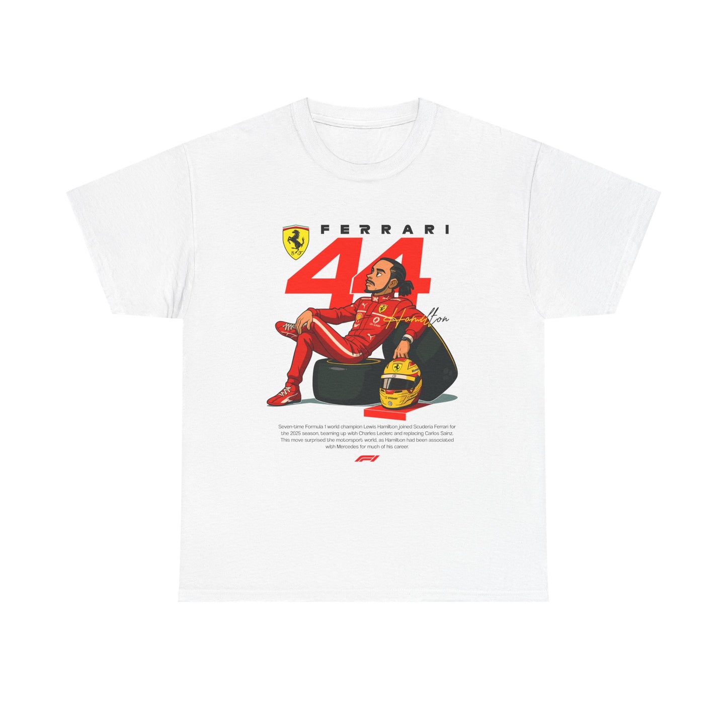 Ferrari 44 Hamilton Formula 1 Unisex Tee