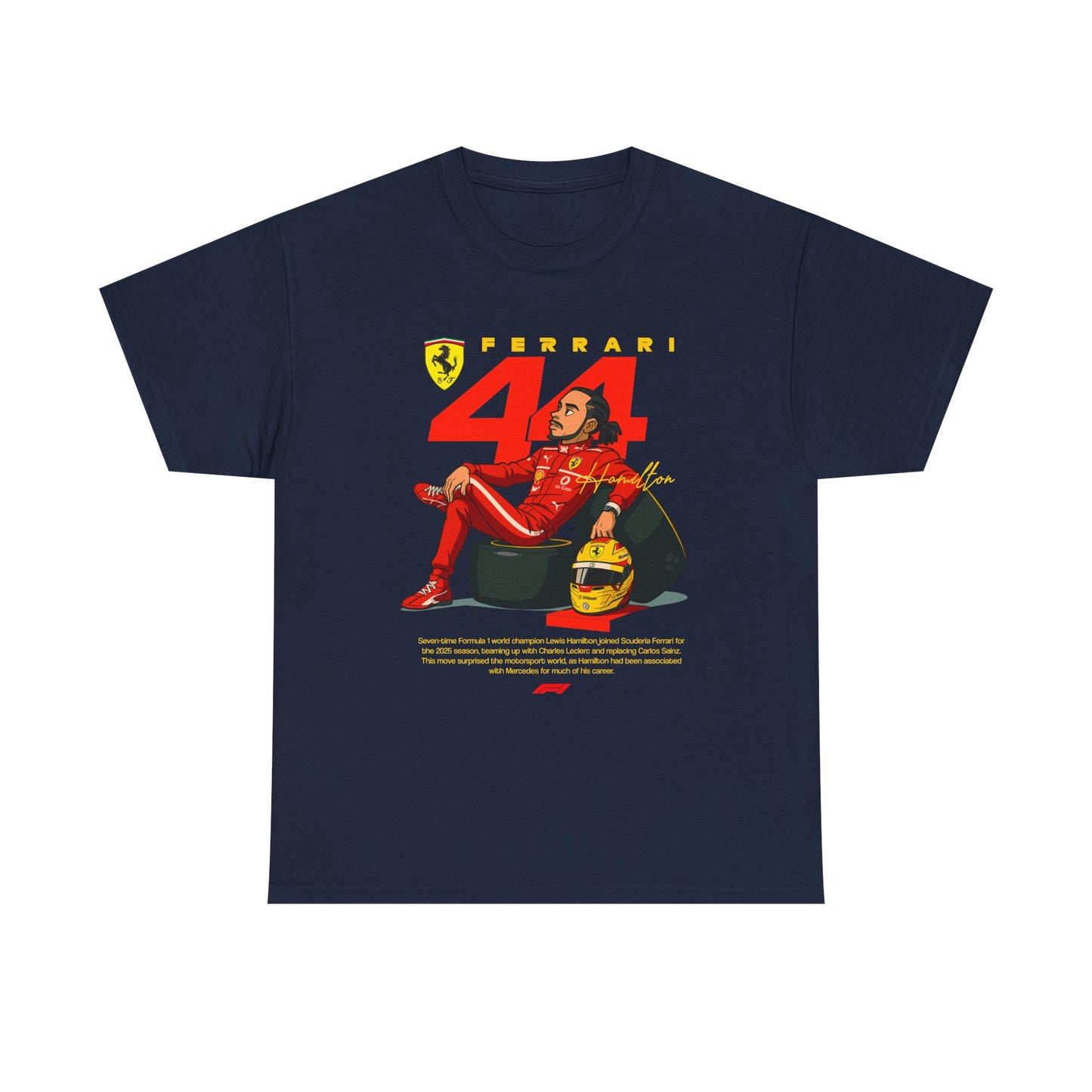 Ferrari 44 Hamilton Formula 1 Unisex Tee