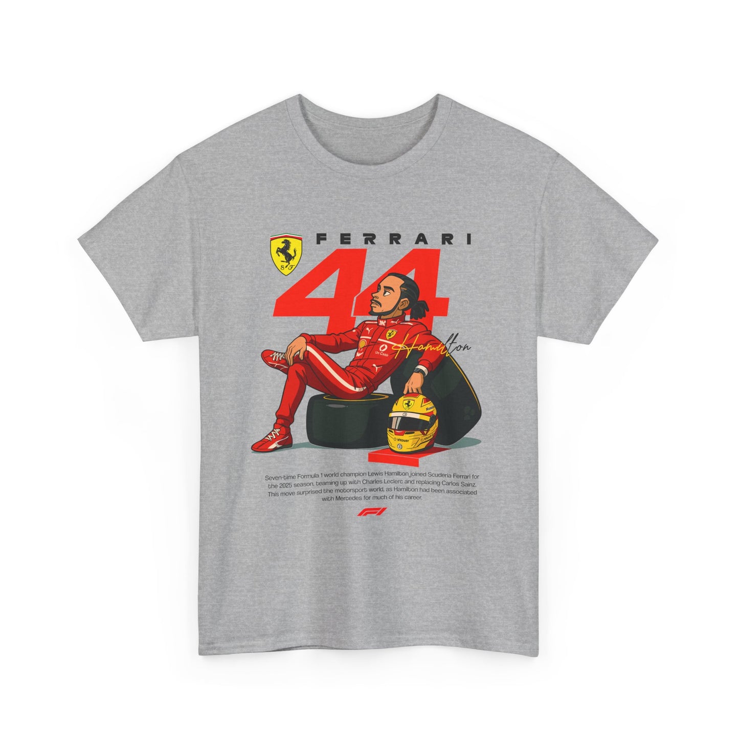 Ferrari 44 Hamilton Formula 1 Unisex Tee