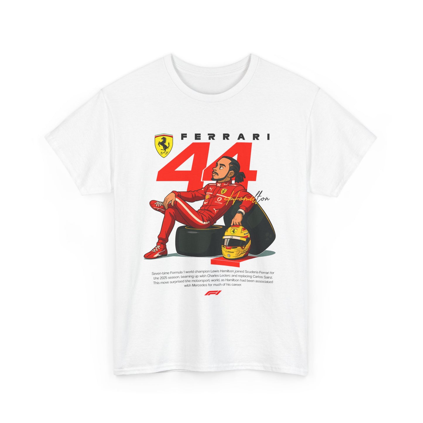 Ferrari 44 Hamilton Formula 1 Unisex Tee
