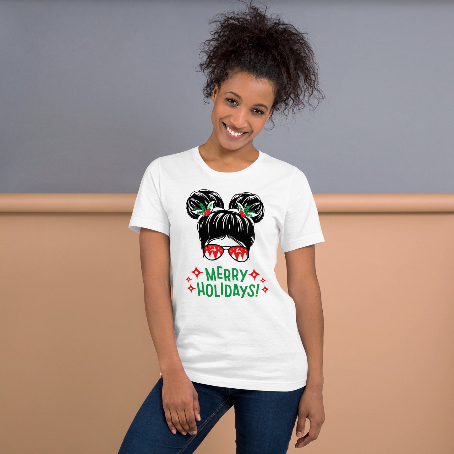 Messy Bun Christmas T-Shirt