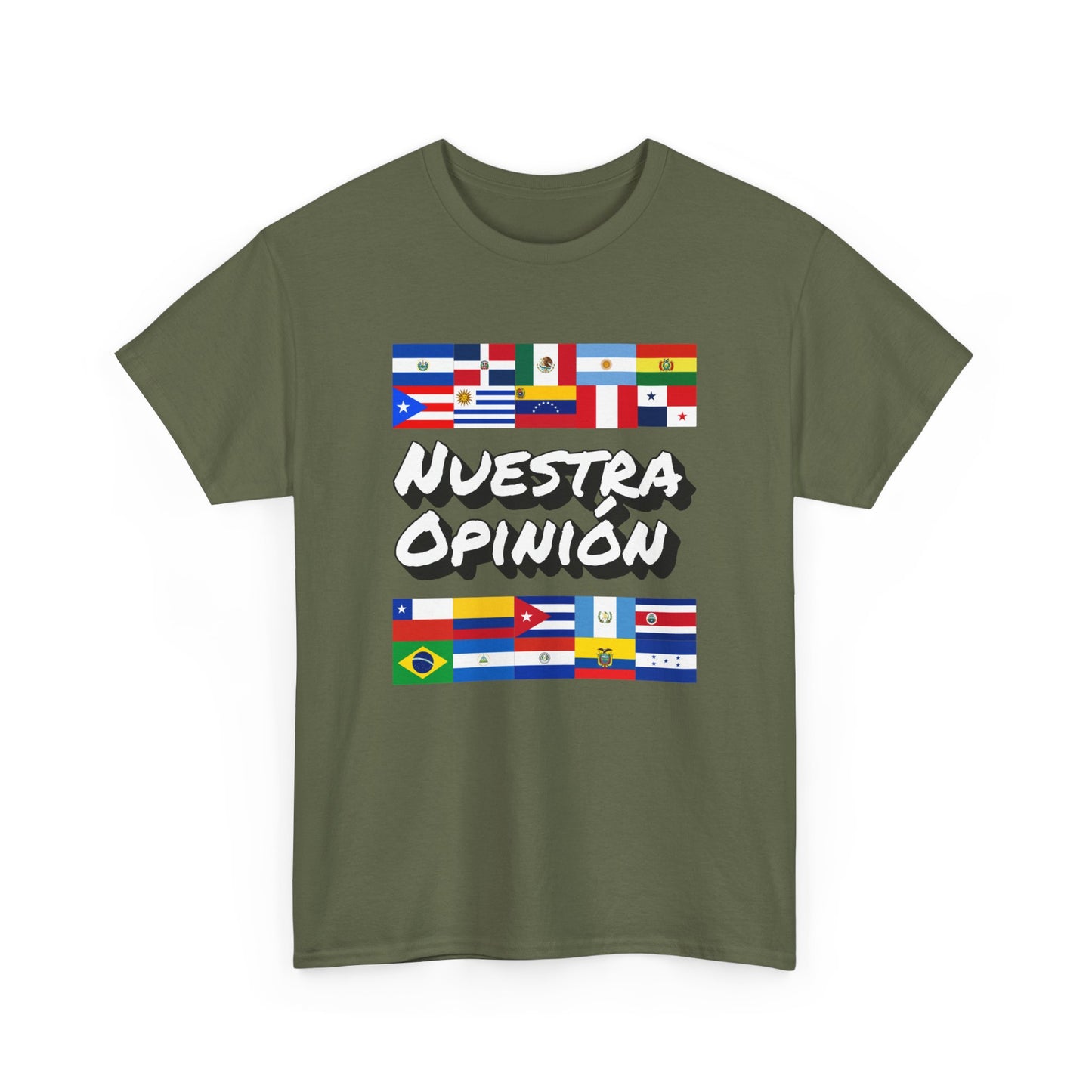 NUESTRA OPINION LATINO AMERICA EDITION UNISEX T-SHIRT
