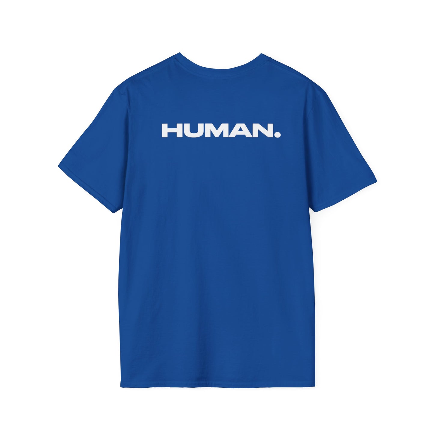 Human T-Shirt — Minimalist Back Print "HUMAN." Tee