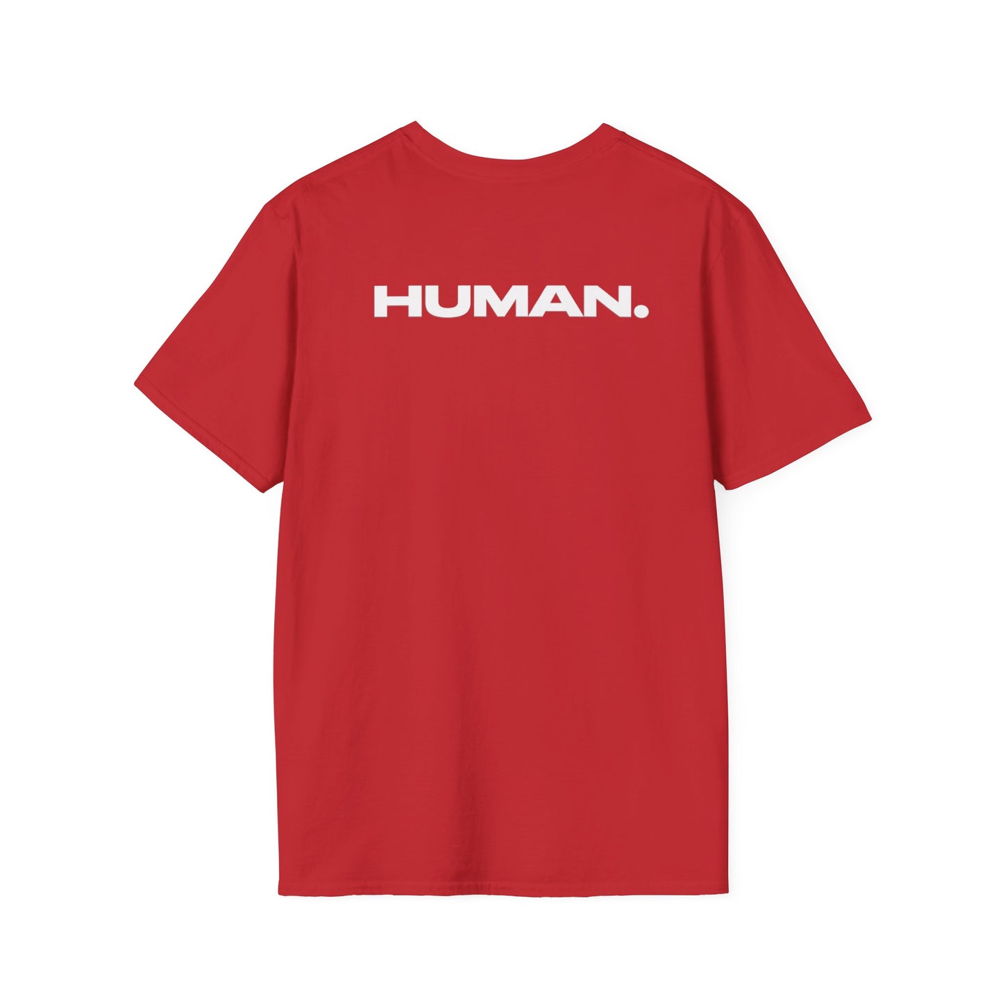 Human T-Shirt — Minimalist Back Print "HUMAN." Tee