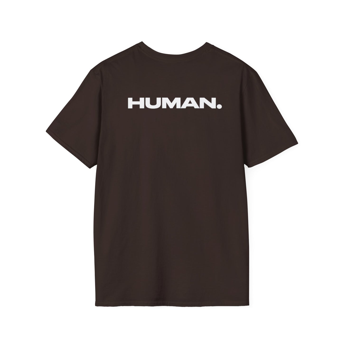 Human T-Shirt — Minimalist Back Print "HUMAN." Tee