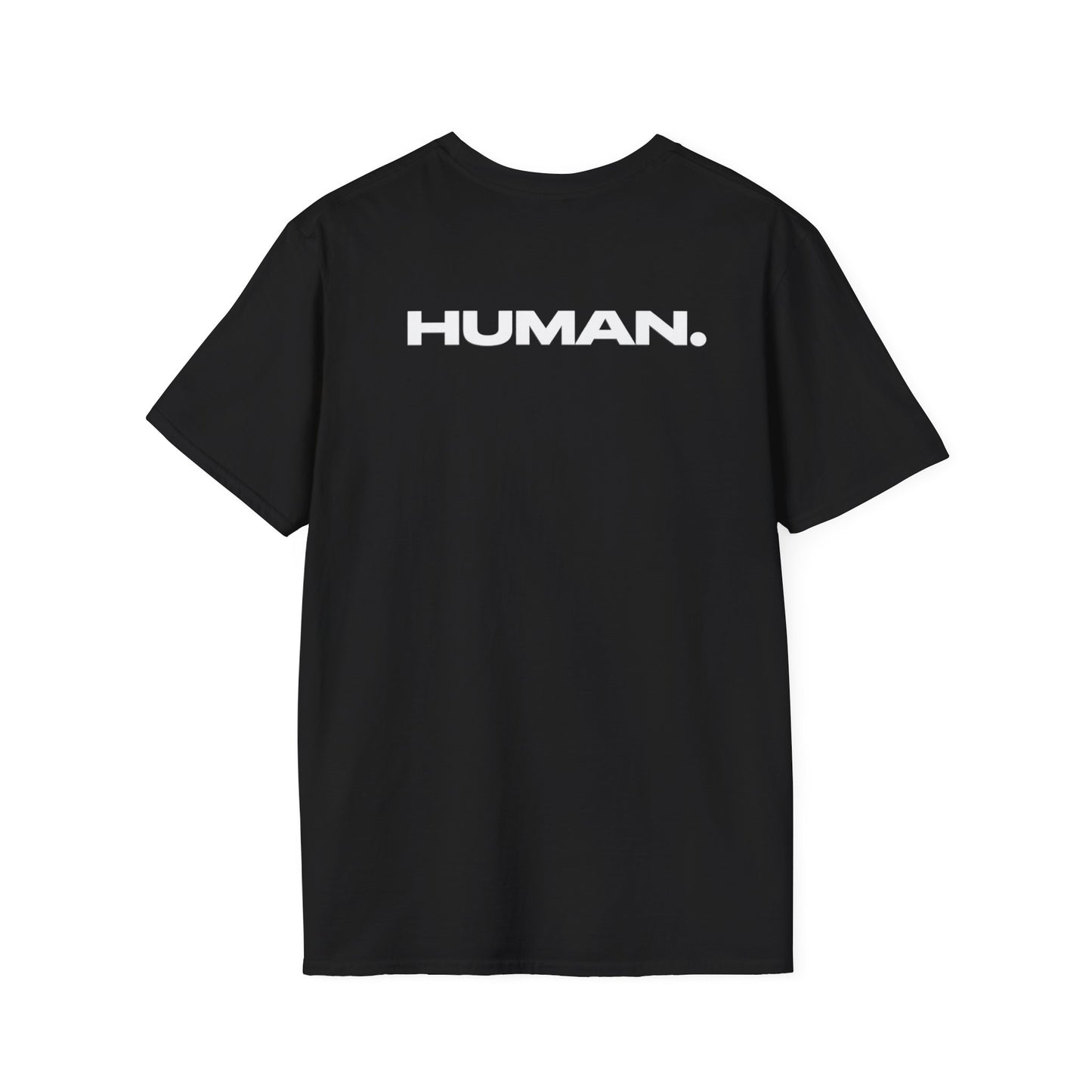 Human T-Shirt — Minimalist Back Print "HUMAN." Tee