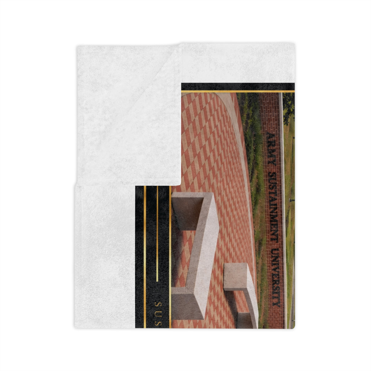Mrs. Holly Velveteen Microfiber Blanket Military