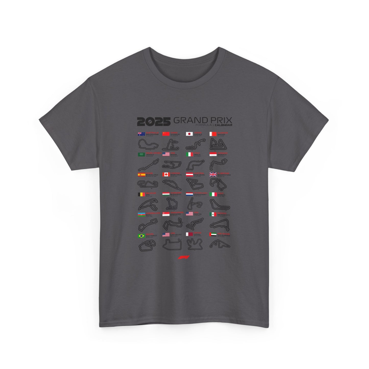 2025 Grand Prix Formula 1  Unisex Tee Shirt
