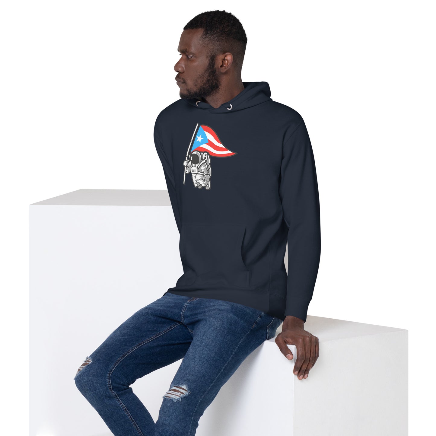 Boricua en la Luna Unisex Hoodie