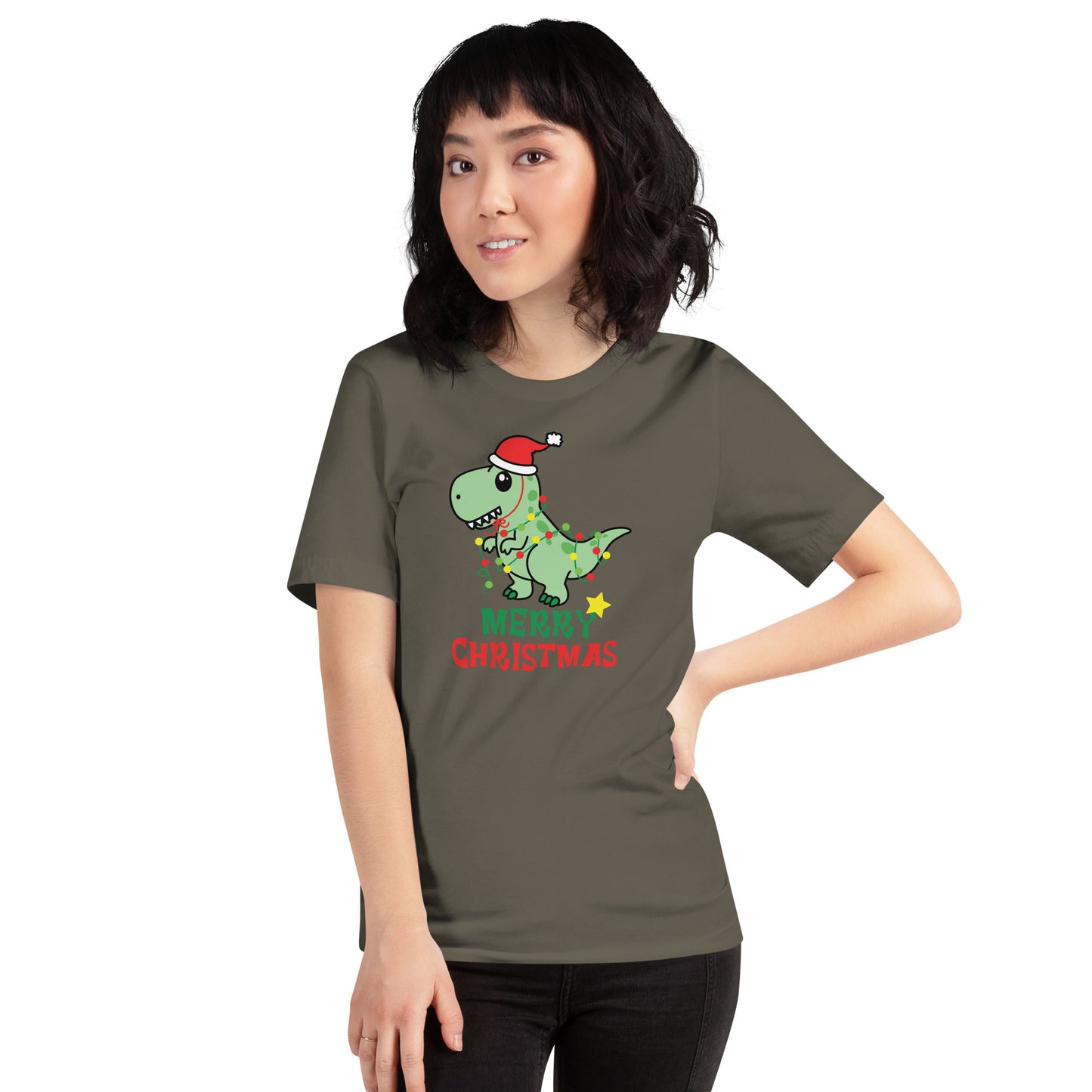 Dinosaur Christmas Unisex T-Shirt