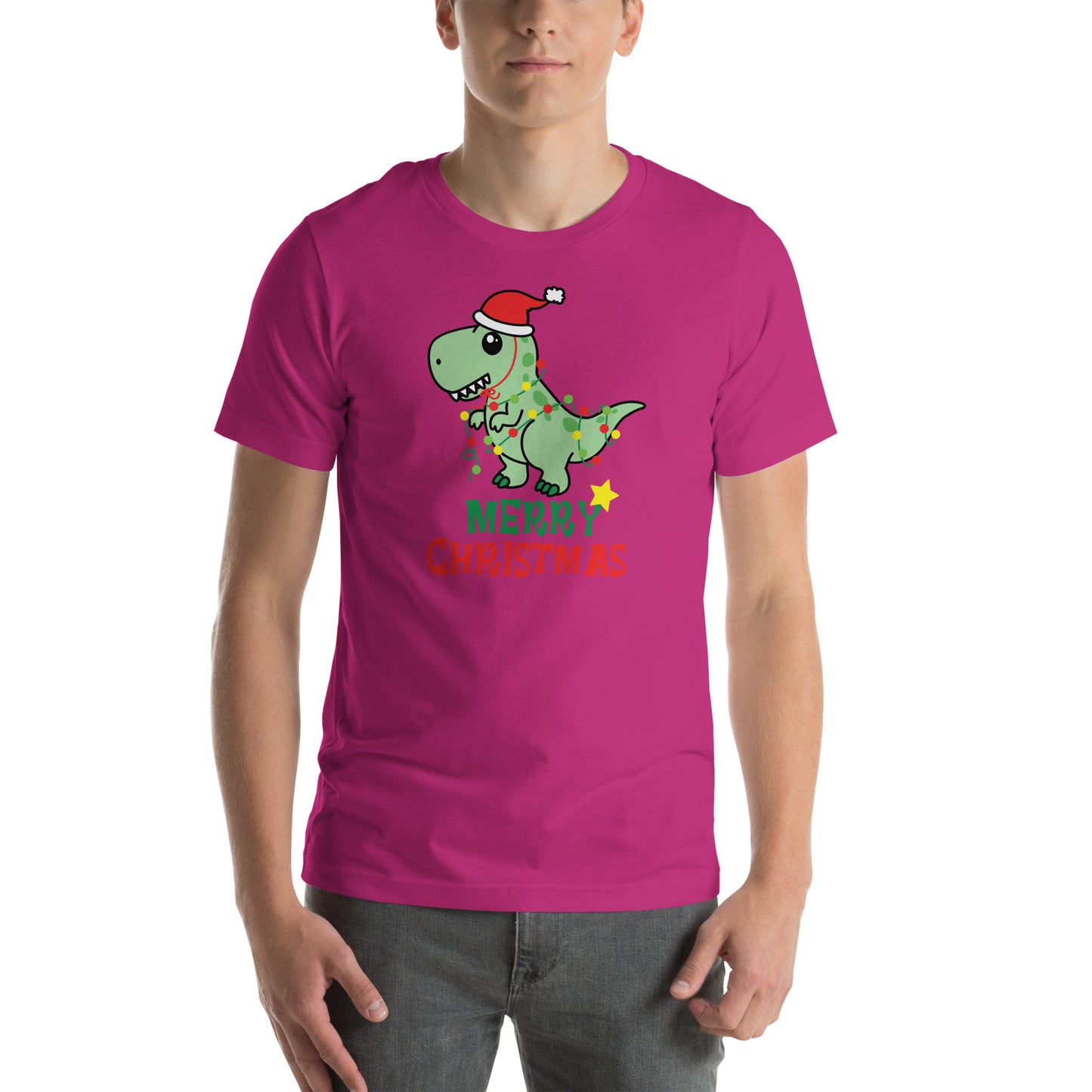 Dinosaur Christmas Unisex T-Shirt