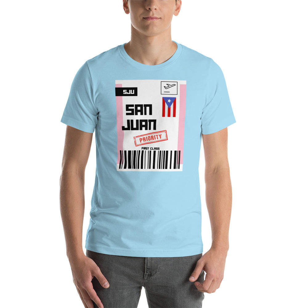 Puerto Rico Boarding Pass Unisex T-Shirt