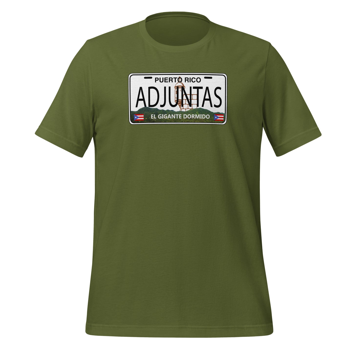 Adjuntas Gigante Dormido Puerto Rico License Plate Unisex T-Shirt