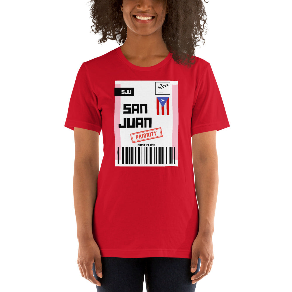 Puerto Rico Boarding Pass Unisex T-Shirt