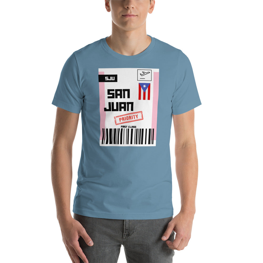 Puerto Rico Boarding Pass Unisex T-Shirt