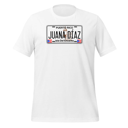 Juana Díaz Puerto Rico License Plate Unisex T-Shirt