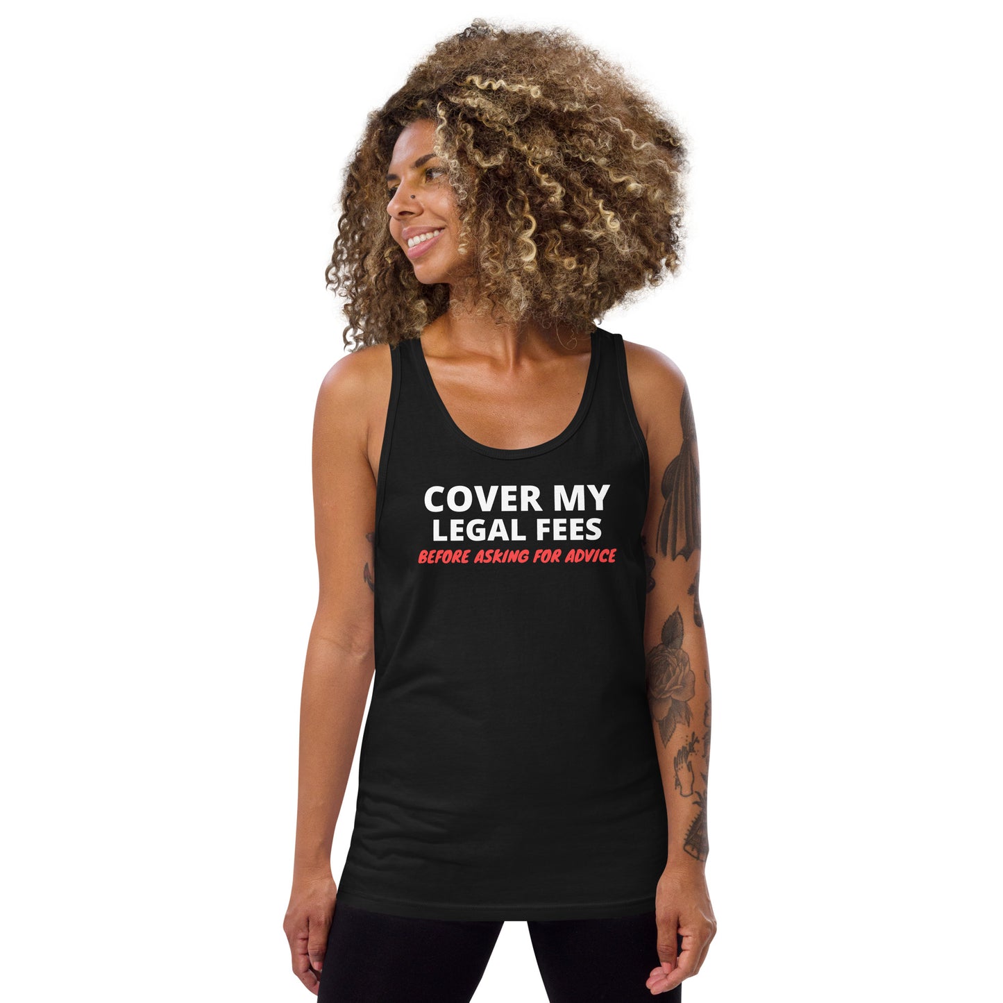 Cover My Legal Fees Unisex Tank Top