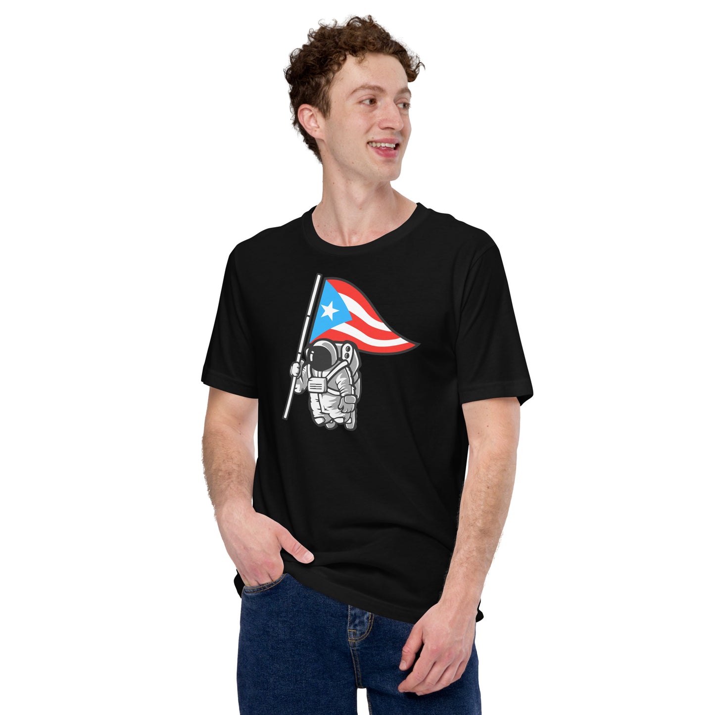 Boricua hasta en la luna Unisex T-Shirt