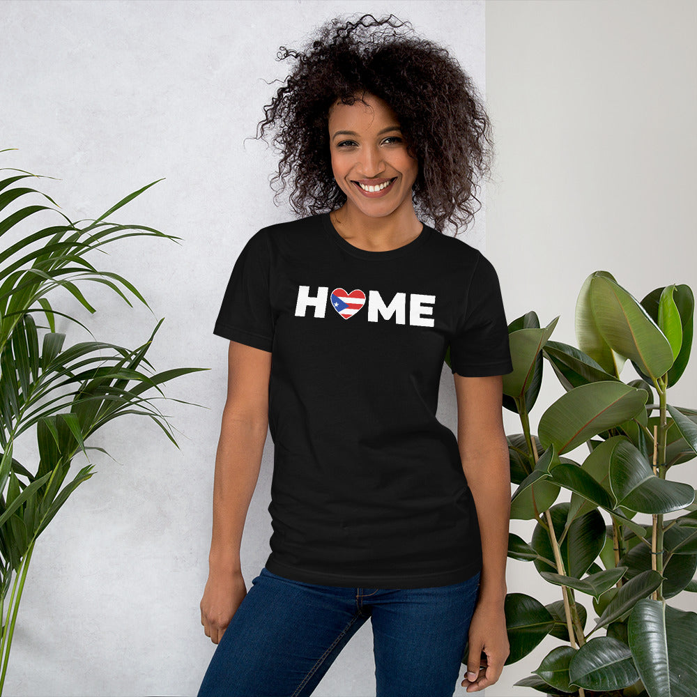 Home Puerto Rico Flag Unisex T-Shirt