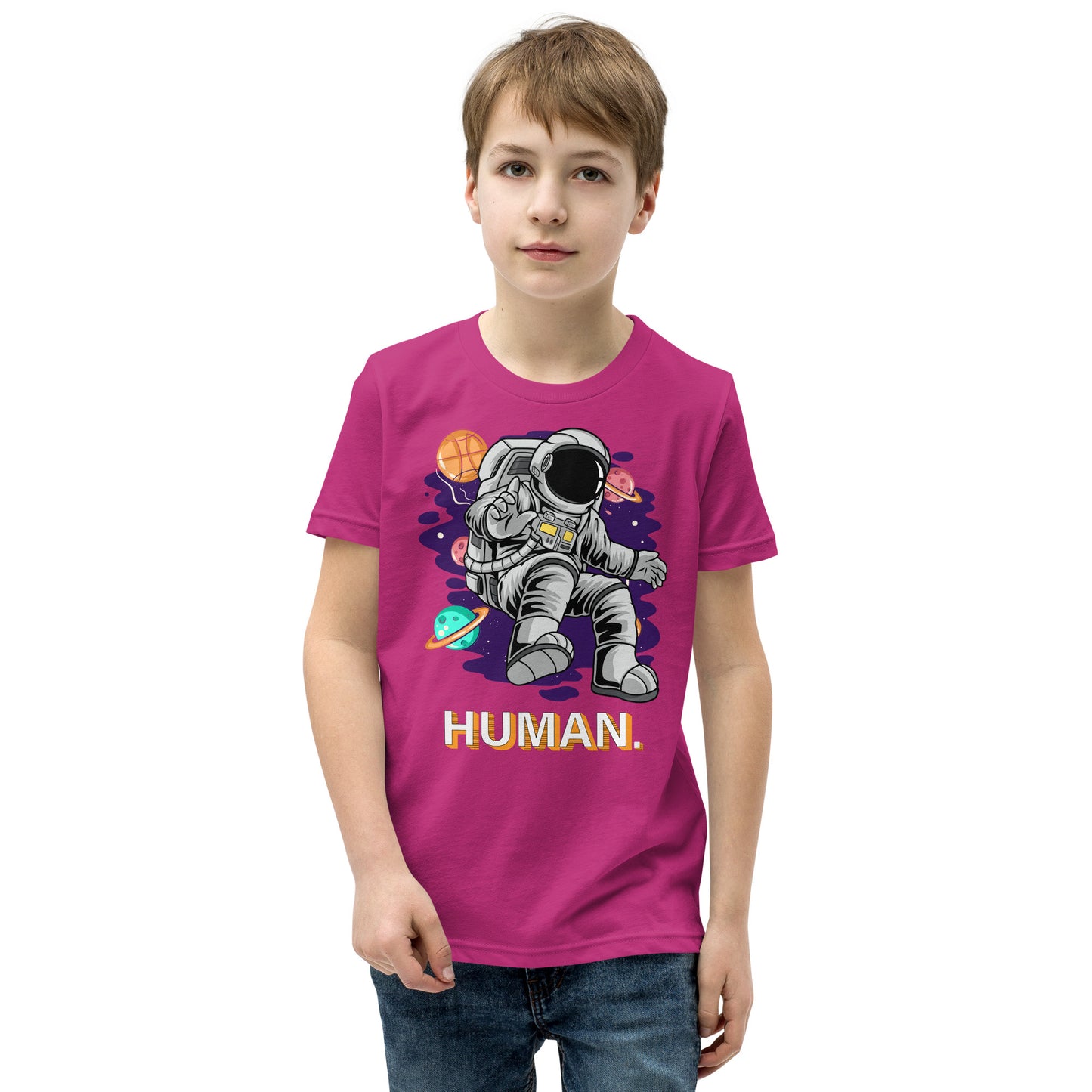 Human. Astronaut Unisex Kid Size T Shirt