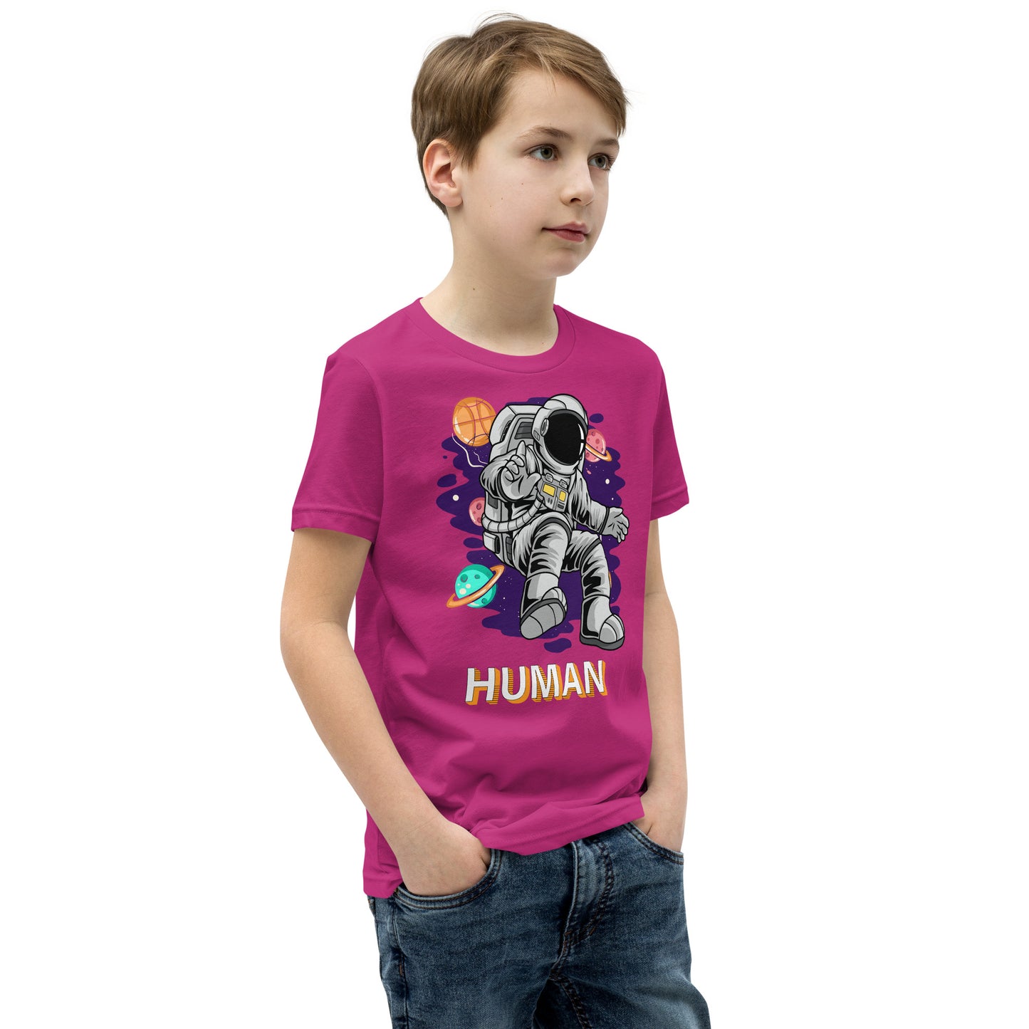 Human. Astronaut Unisex Kid Size T Shirt