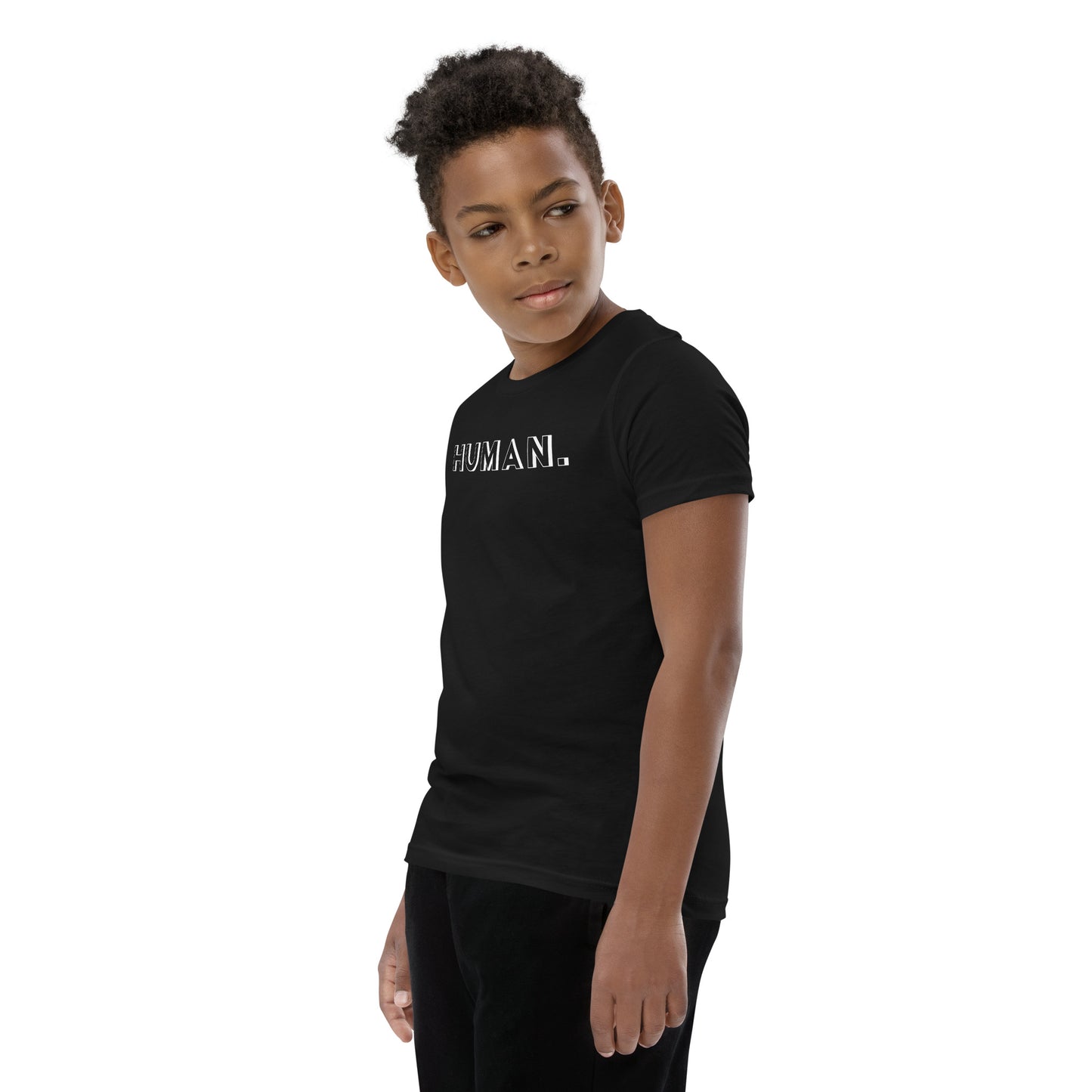 Human. White Logo Unisex Kids T-Shirt