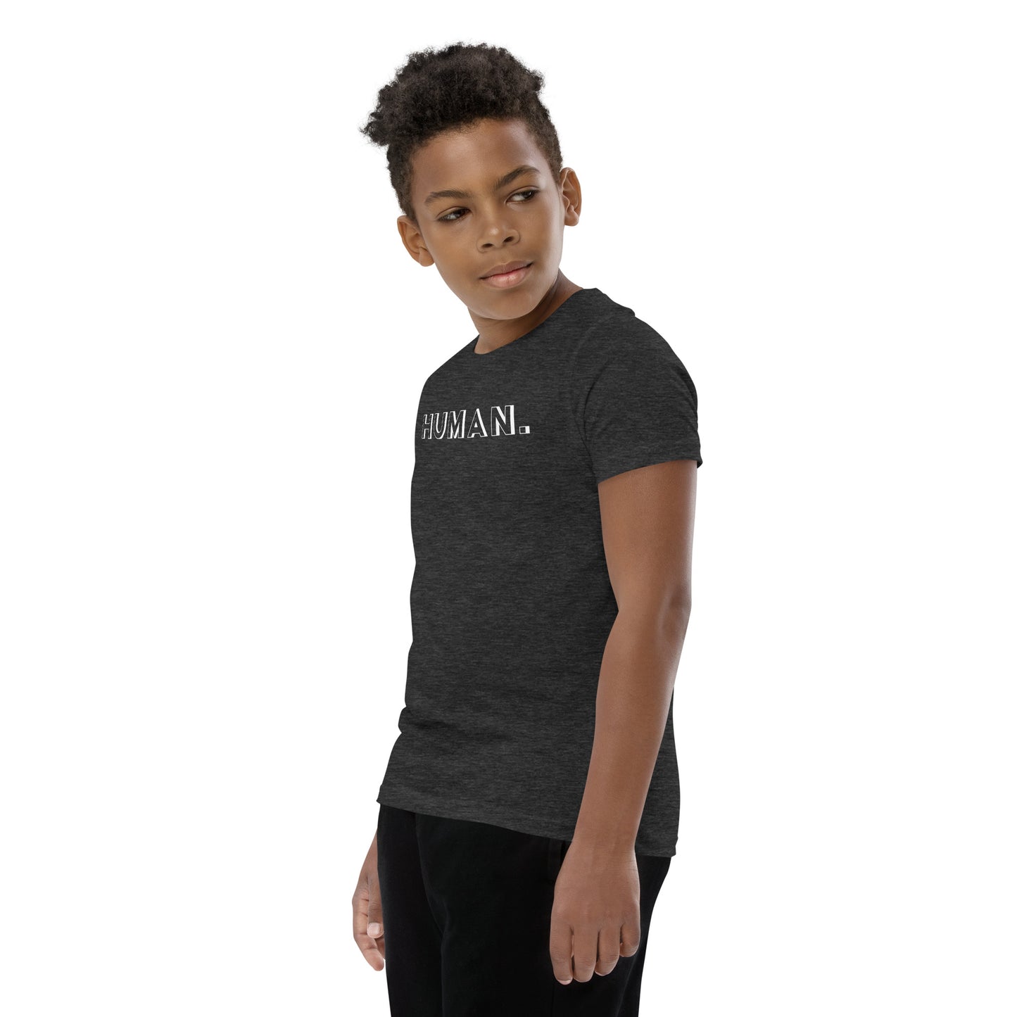 Human. White Logo Unisex Kids T-Shirt