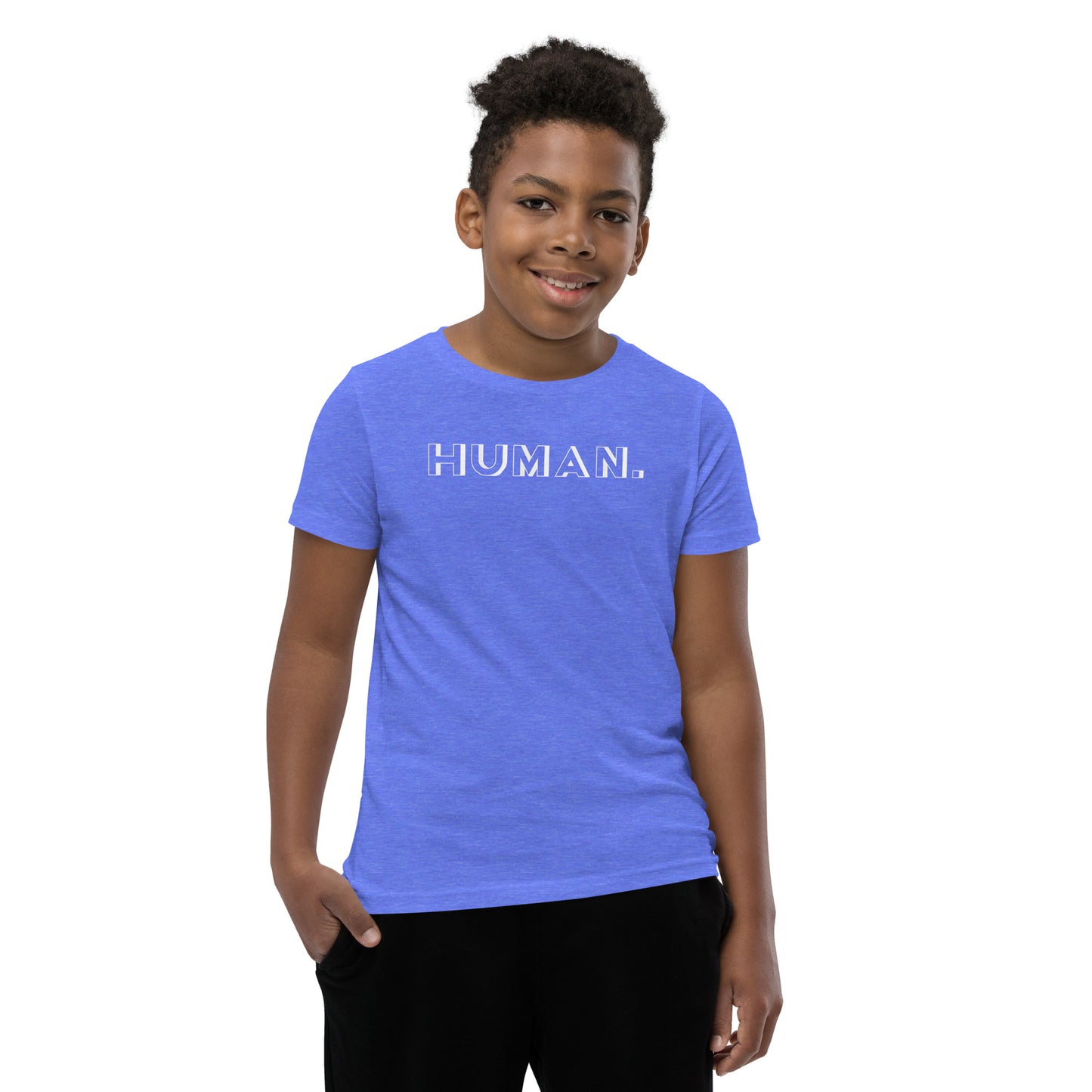 Human. White Logo Unisex Kids T-Shirt