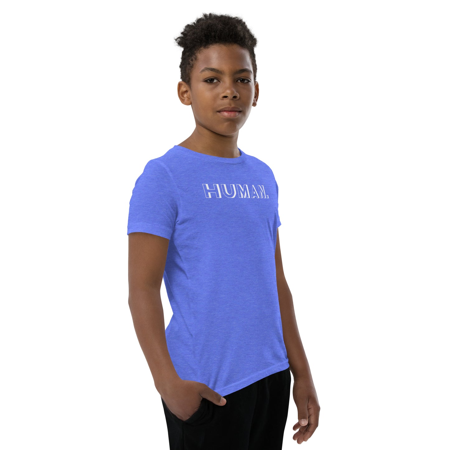 Human. White Logo Unisex Kids T-Shirt