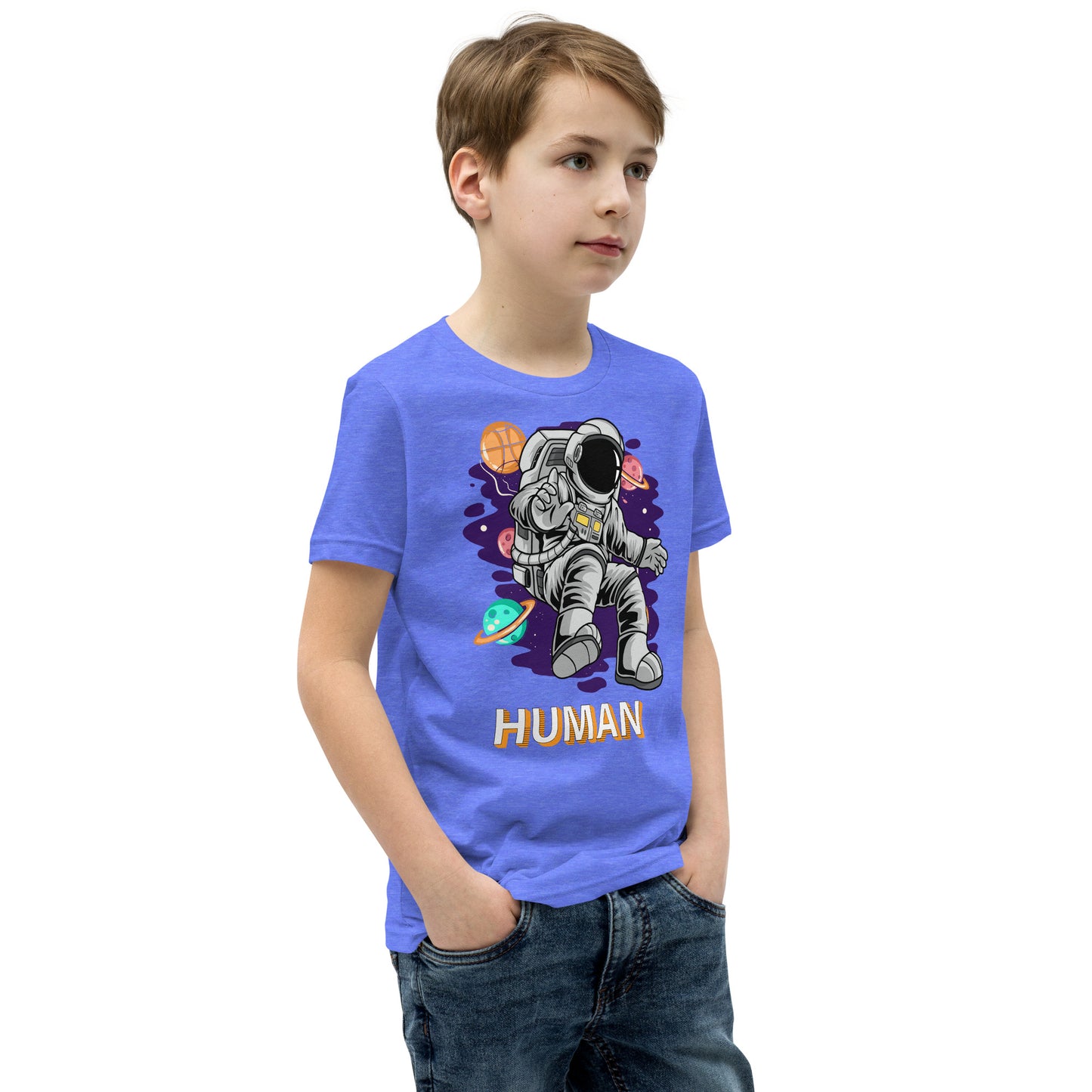 Human. Astronaut Unisex Kid Size T Shirt