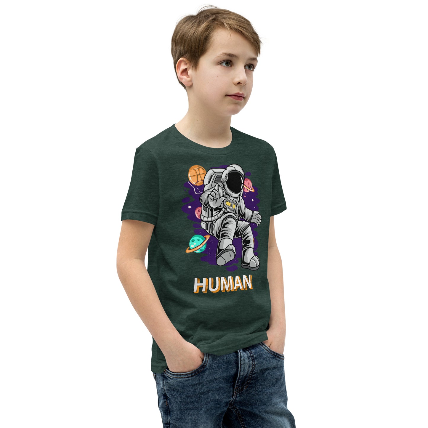 Human. Astronaut Unisex Kid Size T Shirt