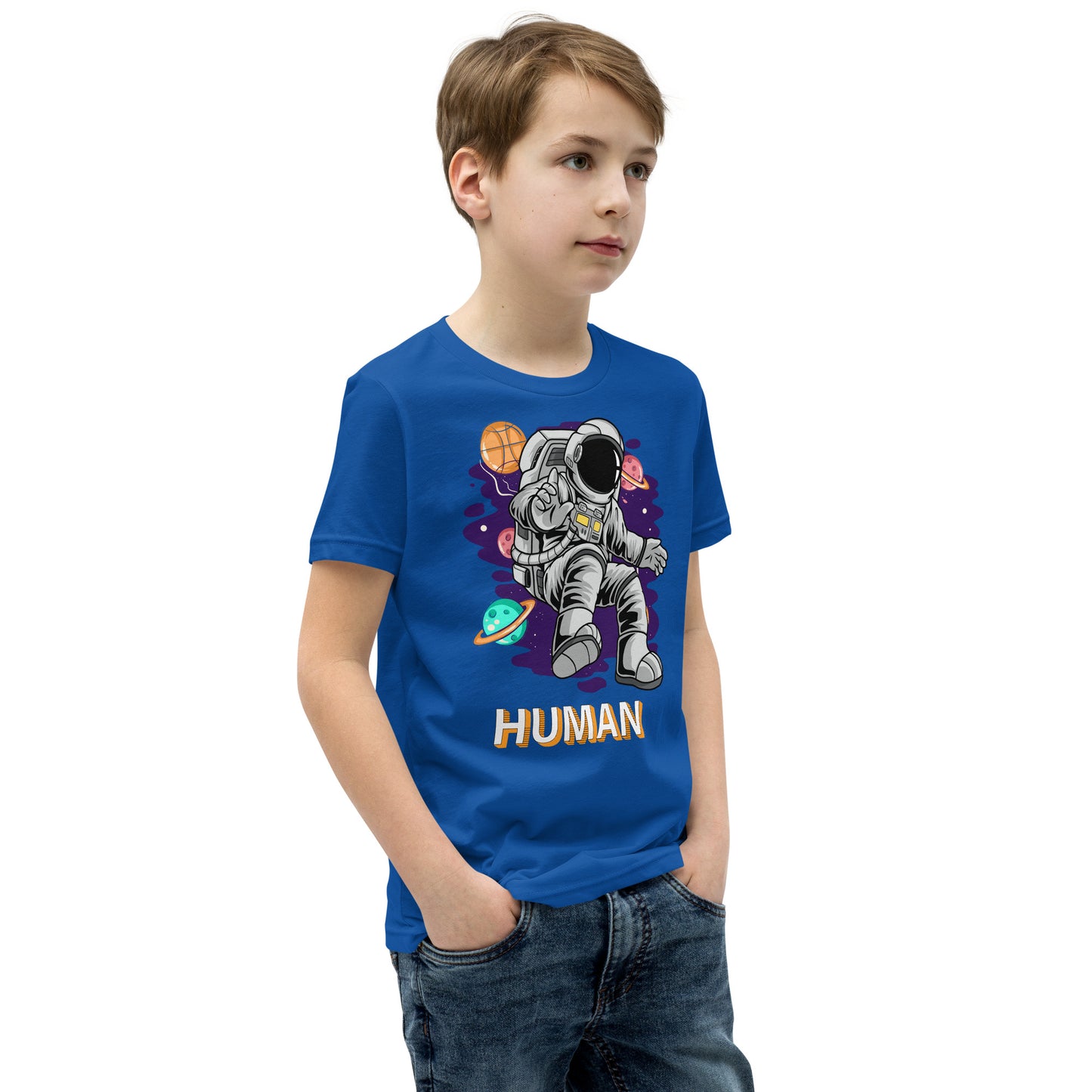 Human. Astronaut Unisex Kid Size T Shirt